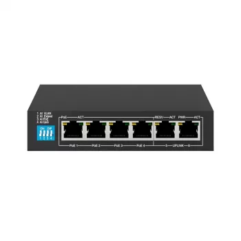 Switch não gerido Extralink EUROS V2 4x 100Mb/s PoE/PoE+