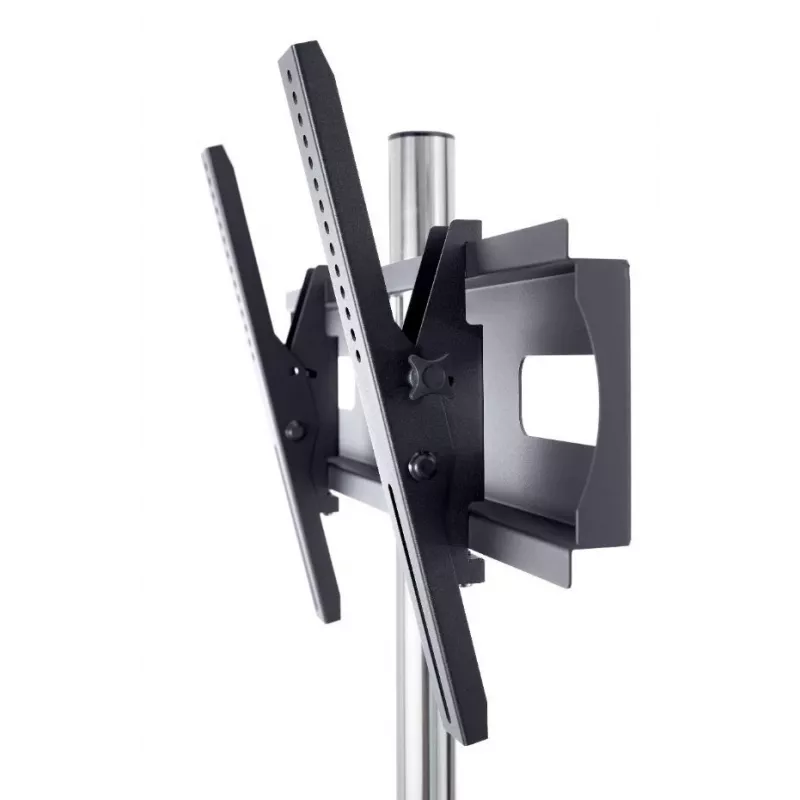 EDBAK TR51c-B carrinho para ecrãs planos de 37–60 polegadas, VESA até 600x400, altura ajustável, carga máx. 80 kg, preto