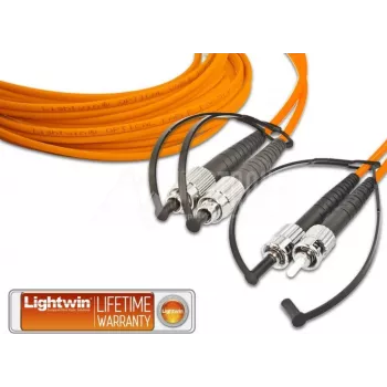Lightwin cabo de patch de fibra ótica duplex de alta qualidade, MM OM2, FC - ST (LDP-50 FC-ST 5.0)