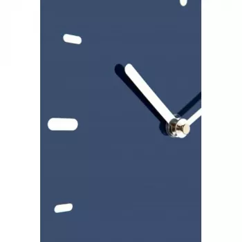 NeXtime Relógio de parede 3072bl Thumbs up, 40,5x41,5 cm, parede, azul/prateado