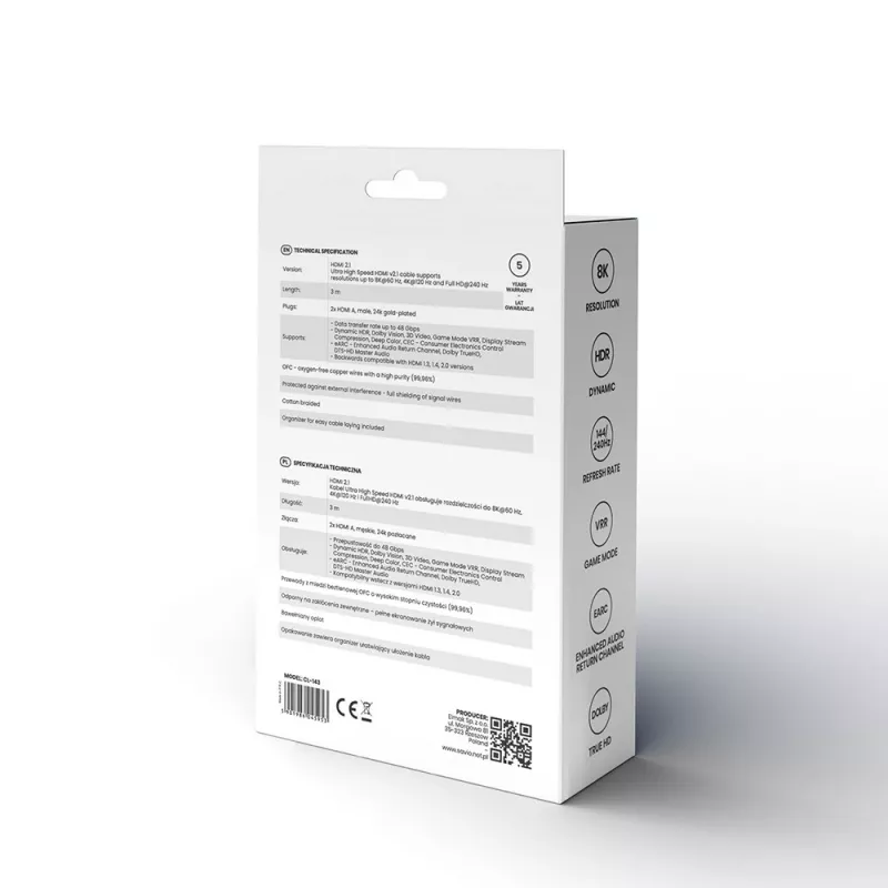 Cabo HDMI Savio CL-143 3m