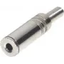 ShiverPeaks 51110-M Acoplador jack mono de 3,5 mm, metal