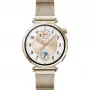 Smartwatch HUAWEI WATCH GT5 41 mm – 1,32 polegadas AMOLED, 466×466, 323 mAh, caixa em aço inoxidável, bracelete dourada