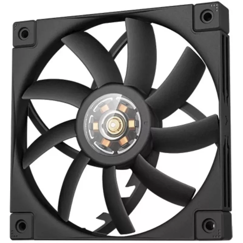 Ventoinha de caixa PWM slim de 120 mm DeepCool FT12 slim – preta, design low-profile, controlo PWM
