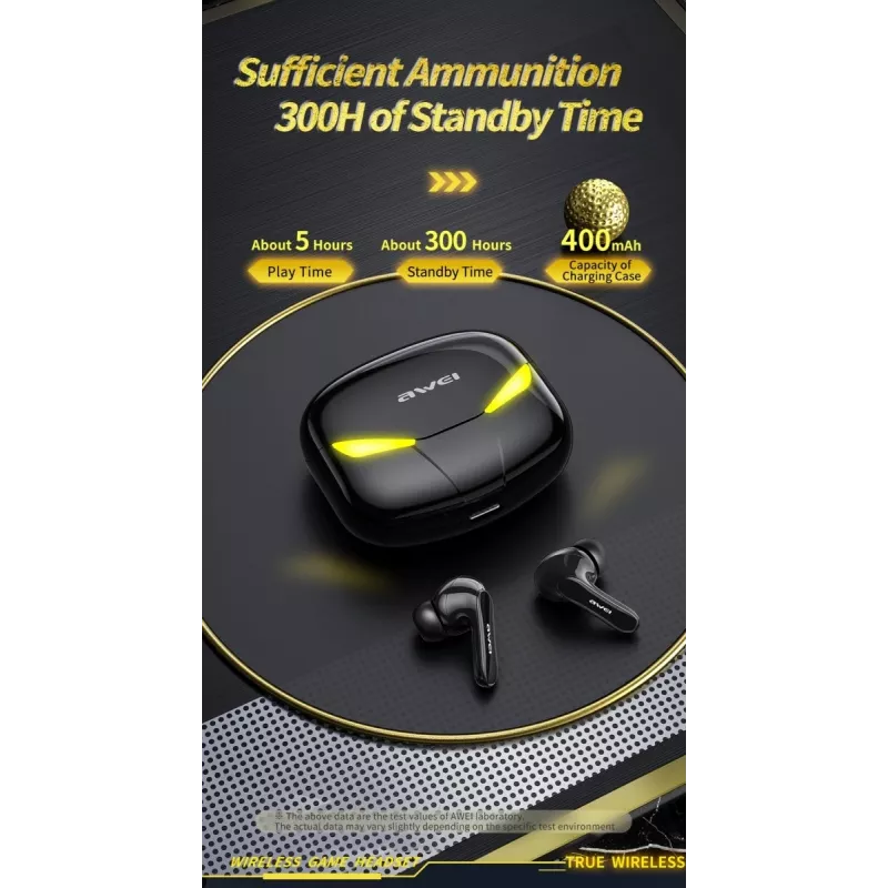 Auscultadores Awei T35 TWS preto