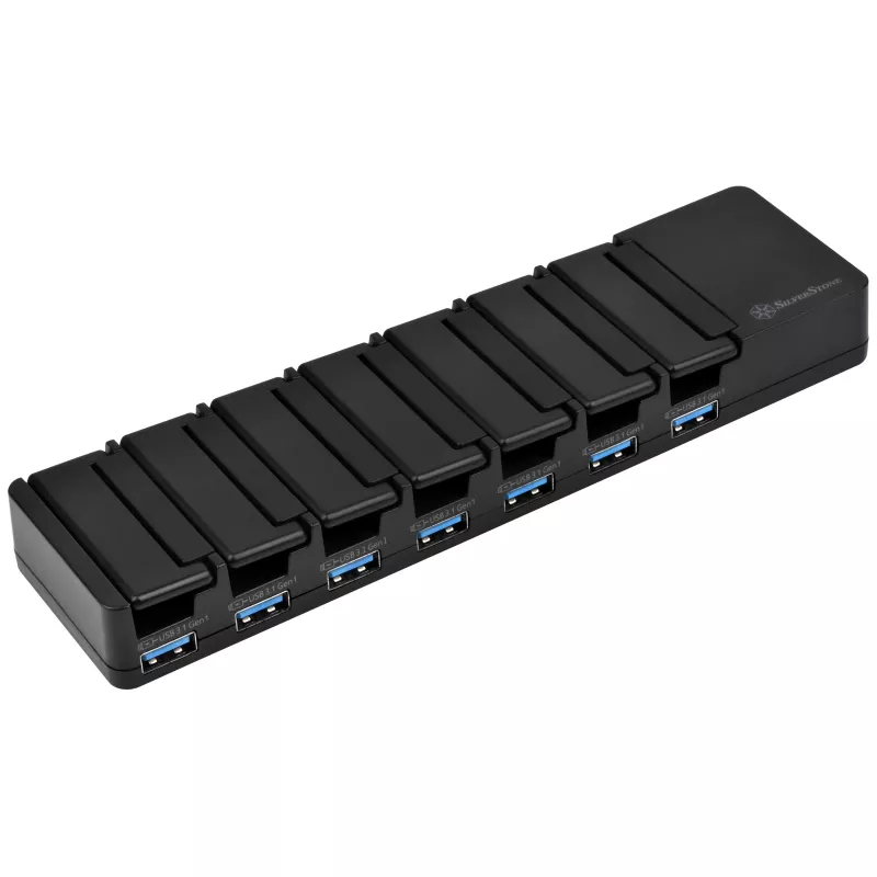 Hub USB 3.1 Gen 1 para desktop SILVERSTONE SST-UC03B-PRO – 7 portas USB