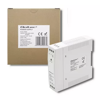 Fonte de alimentação para calha DIN 10W, 24V, 0,42A, slim