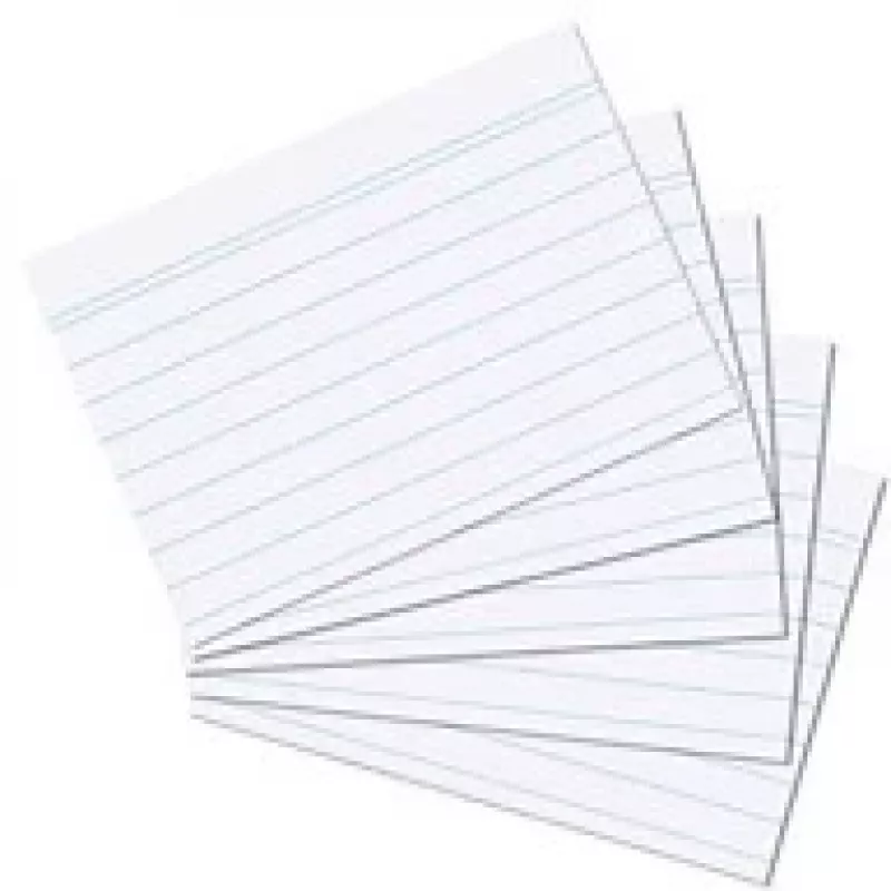 Fichas Herlitz 1150507 branco 100 unid.