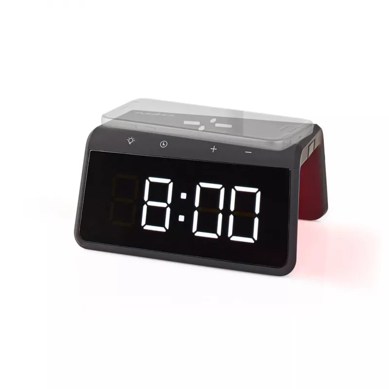 WCACQ30BK, despertador digital, retangular, preto, acrilonitrilo-butadieno-estireno (ABS)
