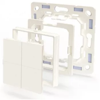Shelly BLU Wall Switch 4 Interruptor de luz Plástico Marfim Tipo de controlo: botões