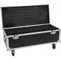 Flightcase Roadinger para 2x LED TMH Bar-S120 com rodas — mala de transporte protetora