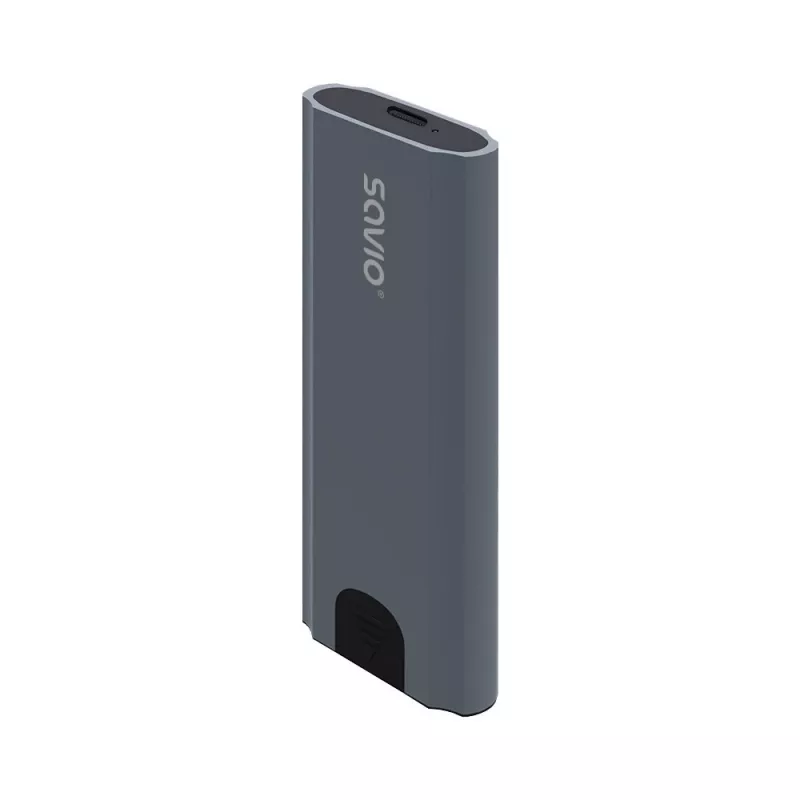 Caixa para SSD M.2 SAVIO AK-67 cinzento, USB 10 Gbit/s, suporte para uma unidade M.2