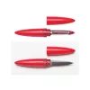 ViceVersa Inky 2-in-1 descascador de batatas e raspador com suporte, vermelho