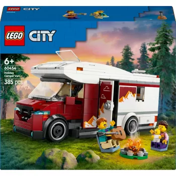 Brinquedo de construção LEGO City Autocaravana de aventura 60454, 385 peças, altura 80 mm, para crianças a partir de 6 anos