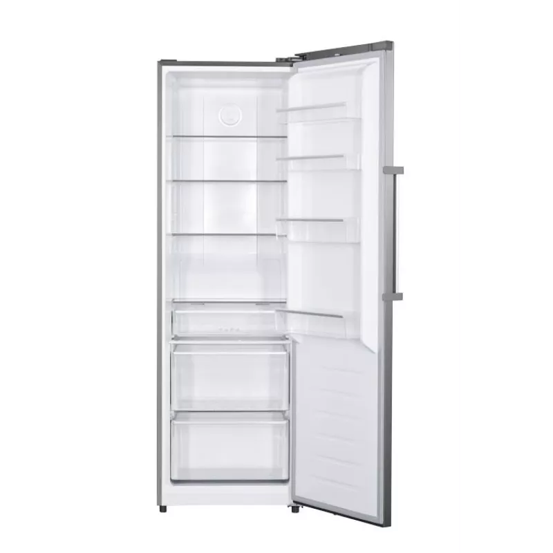 Frigorífico vertical MPM MPM-387-CJF-22, 359 L No Frost, aço inoxidável, 1850×600×700 mm