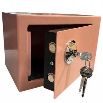 Extralink Home | Cofre doméstico | Escritório, cofre para chaves, cofre de segurança, rosa, S-404