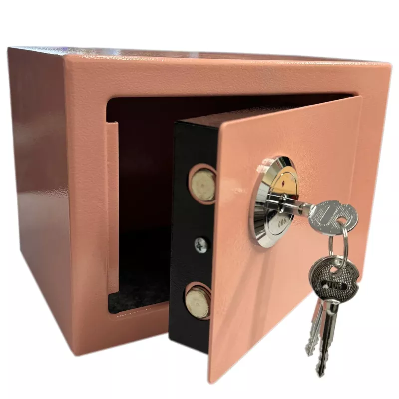 Extralink Home | Cofre doméstico | Escritório, cofre para chaves, cofre de segurança, rosa, S-404