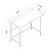 Mesa dobrável Maclean, preta, móvel, 100 x 50 cm, máx. 50 kg MC-1250 B