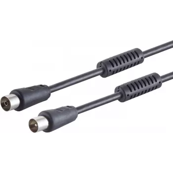 Cabo coaxial de antena ShiverPeaks 80208-128S, 100 dB conectividade máxima, preto
