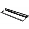 Patch panel Extralink 24 portas U/UTP (UTP) modular, 1U, preto, 482,6 mm de largura