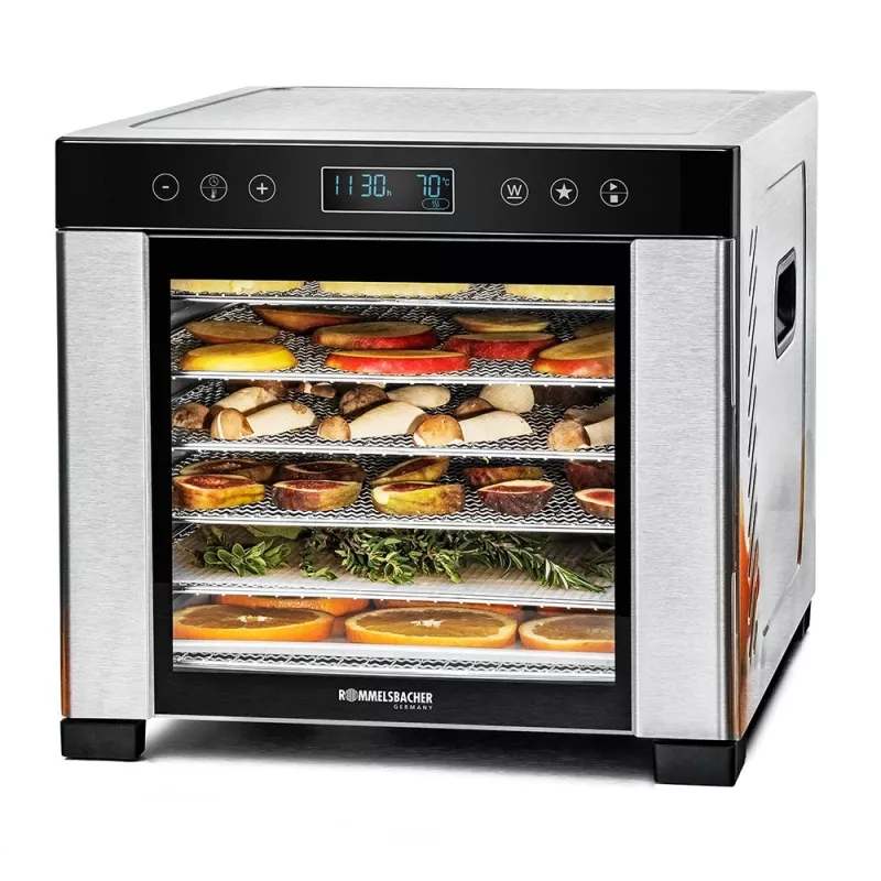 ROMMELSBACHER DA 950, preto, aço inoxidável, aço inoxidável, LCD, 99 h, 6000 cm², 380 x 394 mm