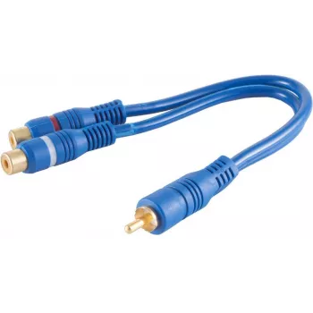 Cabo de áudio RCA 2 x RCA ShiverPeaks BS40045 0,2 m azul