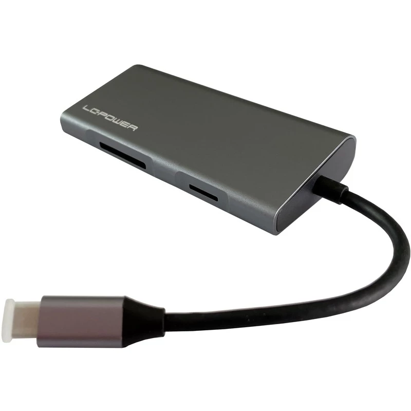 Dock para portátil LC-Power LC-HUB-C-MULTI-5 USB 3.2 Gen 1 Type-C com fios