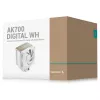 Cooler de ar DeepCool AK700 Digital WH, ventoinha de 120 mm, compatível com AM5/AM4/LGA 1700/1200/1155/1151/1150, branco