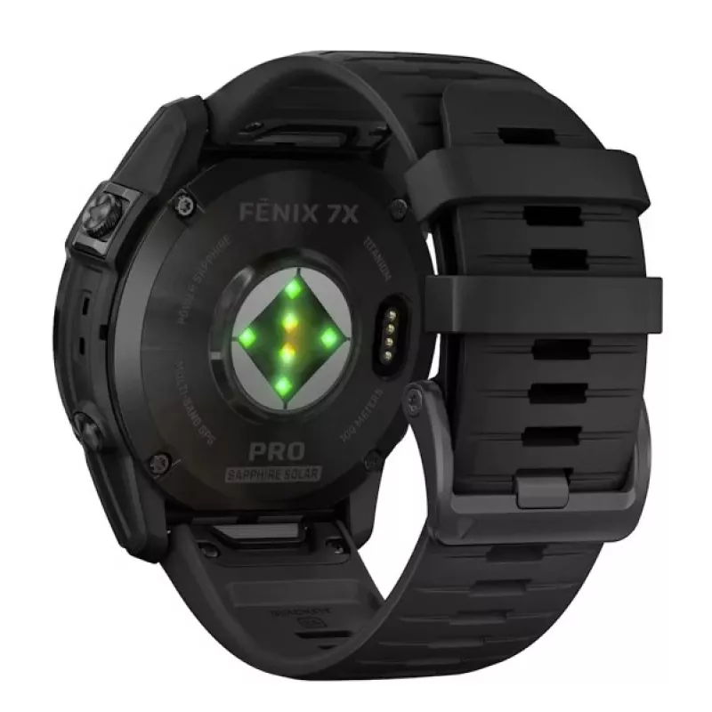 Smartwatch GARMIN fēnix 7X Pro 51 mm, 1,4 polegadas (3,56 cm) MIP 280×280, Touch, Wi‑Fi, GPS, 32 GB, Preto