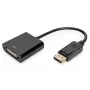 Cabo adaptador DisplayPort Assmann, DP - DVI (24+5) M/F, 0,15 m com bloqueio, compatível com DP 1.1, UL, azul, sem blindagem, 32AWG (AK-340409-001-S)