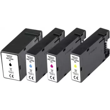 Pack combinado de tinta Renkforce substitui Canon PGI-1500XL (9182B004) compatível preto, ciano, magenta, amarelo RF-5706078 (RF-5706078)