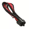 Cabo SilverStone PCIe 8 pinos para PCIe 6+2 pinos, 250 mm – preto/vermelho