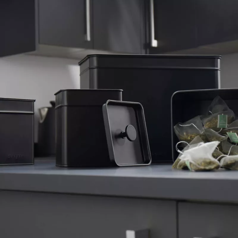 Caixa de pão Salter BW124581EU7 design Kuro em aço – armazenamento em aço inoxidável para pão e produtos de padaria