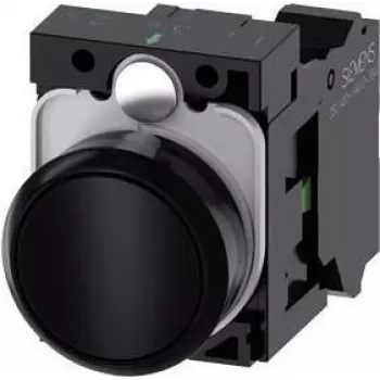 Siemens 3SU1100-0AB10-3BA0 acionamento elétrico preto