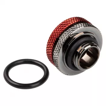 Adaptador BitsPower Multi-Link reto G1/4 macho para tubo rígido 16 mm DE, preto brilhante