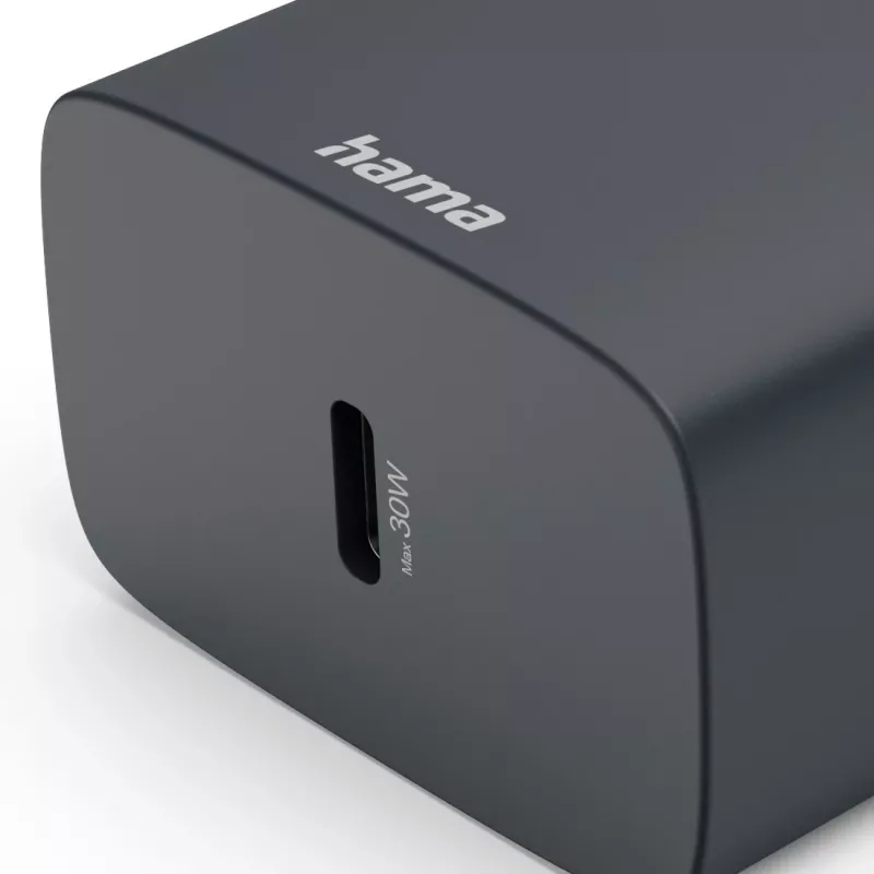 Hama 00086442 carregador para dispositivos móveis smartphone cinzento AC carregamento rápido interior