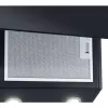 Bomann DU 7606.1 G exaustor de parede, 60 cm, exaustão/recirculação, LED, preto/aço inoxidável