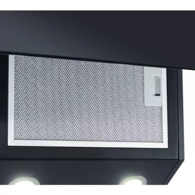 Bomann DU 7606.1 G exaustor de parede, 60 cm, exaustão/recirculação, LED, preto/aço inoxidável