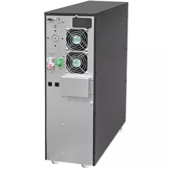 Qoltec 52284 UPS fonte de alimentação ininterrupta | 10kVA | 10000W | fator de potência 1,0 | LCD | EPO | USB | online