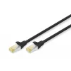 Cabo de patch Digitus CAT 6A S/FTP RJ-45 7 m, preto