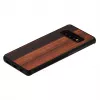 Capa para smartphone Man and Wood para Samsung Galaxy S10 — ébano preto, parte traseira protetora em madeira e para-choques