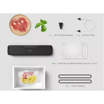 Máquina de vácuo LAFE LAFVAC47539 design compacto – máquina de vácuo para alimentos fácil de usar