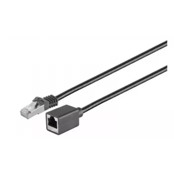Cabo de rede Microconnect STP601SEXT preto 1 m Cat6 F/UTP (FTP)