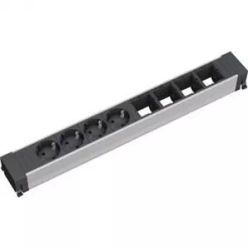 Distribuidor de energia 4 tomadas AC Bachmann 909.007 preto prateado