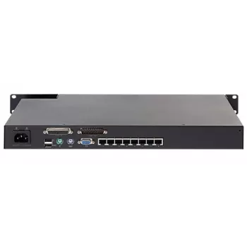 Switch KVM APC KVM0108A, 8 portas PS/2 VGA, rack 1U, 1600x1200, preto