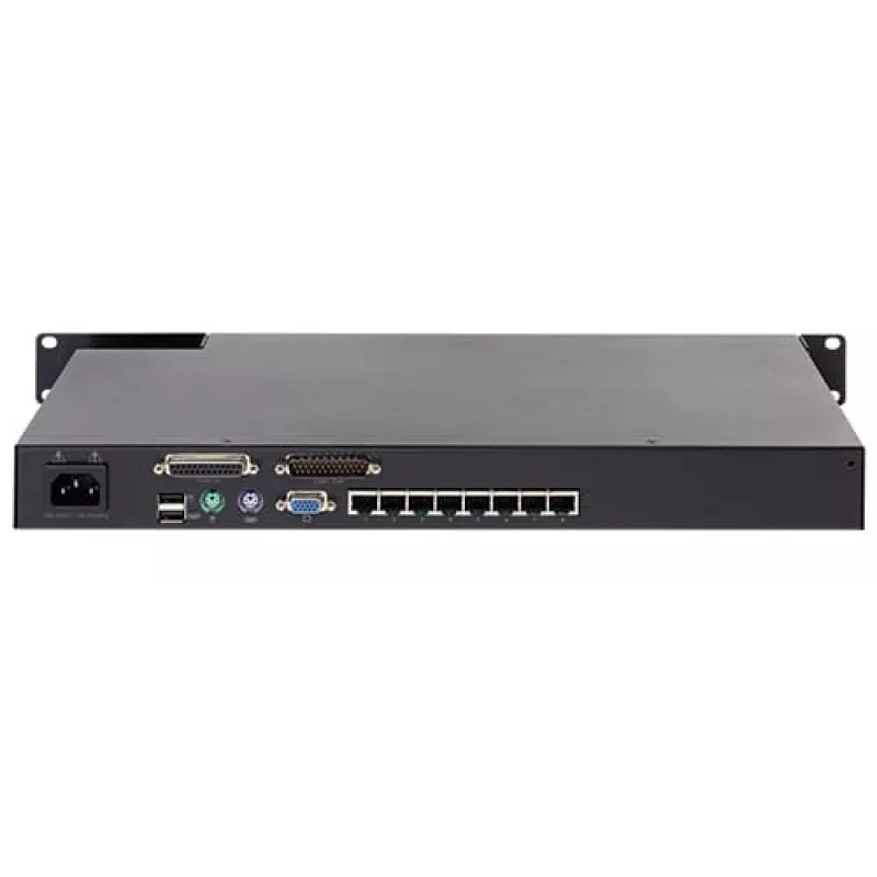 Switch KVM APC KVM0108A, 8 portas PS/2 VGA, rack 1U, 1600x1200, preto