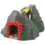 Túnel mágico World, comboio cinzento/vermelho