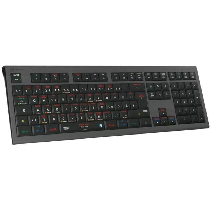 Teclado Logickeyboard LKB-OSX-A2M-DE USB QWERTZ alemão preto (LKB-OSX-A2M-DE)