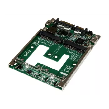 Adaptador conversor StarTech.com de SSD mSATA duplo para SATA de 2,5