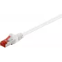 Cabo patch Wentronic Goobay RJ45 S/FTP Cat6 1,00 m branco PIMF (80278)